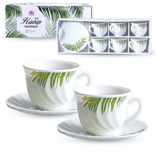 30055-15020 Набір чайний 12пр Тропік (190мл) - фото