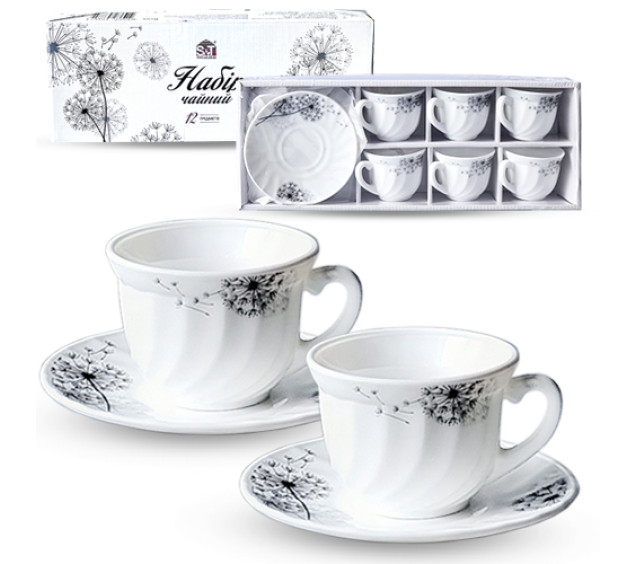 30055-15021 Набір чайний 12пр "Парасольки" (190мл) - фото