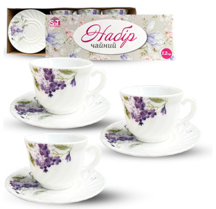 30055-202052 Набір чайний 12пр "Гортензія" (190мл) - фото