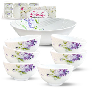 30056-202052 Набір салатників 7шт (1шт-8', 6шт-4,5') "Гортензія" - фото