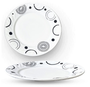 30057-01-15018 Тарілка 7' Абстракція - фото