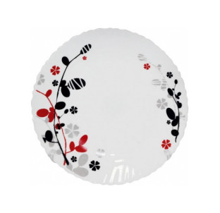 30058-1066 Тарілка 9' Червоне і чорне - фото