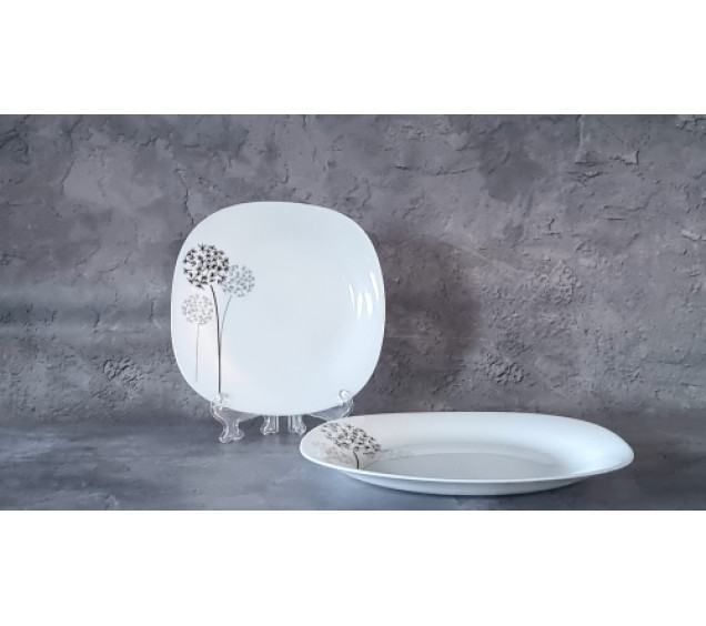 30157-1305 Тарілка 8,5' Квадрат "Одуван" - фото