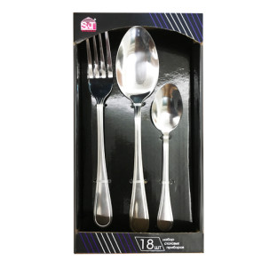 30502-3 Набір столових приборів 18шт (6 виделок, 6 ложок, 6 десертних ложок) Family-3 - фото