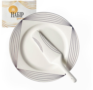 3085-5 Набір для торта 2пр. Жардін (d-27см) - фото