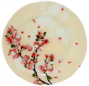 309 Блюдо кругле 10" (25 см) (Квітуча вишня) - фото