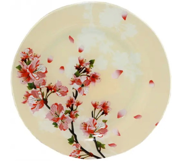 309 Блюдо кругле 10" (25 см) (Квітуча вишня) - фото
