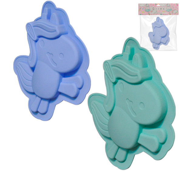 3200-23 Форма для випікання Єдиноріг 30*25.5*4см - фото