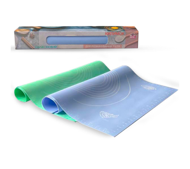 3200-52 Силіконовий килимок для розкочування тіста Смолл 40*30см - фото