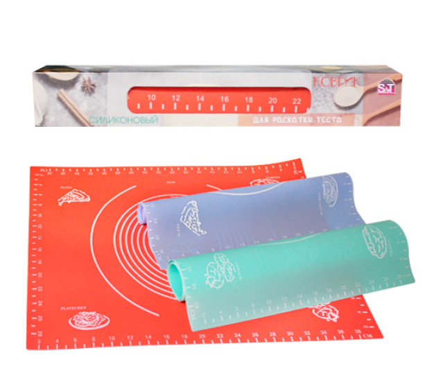 3200-53 Силіконовий килимок для розкочування тіста Біг 50*40см - фото