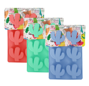 3200-57 Силіконова форма Cactus 25.7*17.5см - фото