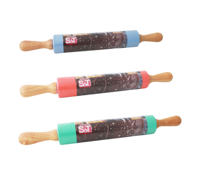 3200-62 Скалка для розкочування тіста 43*5.3см - фото