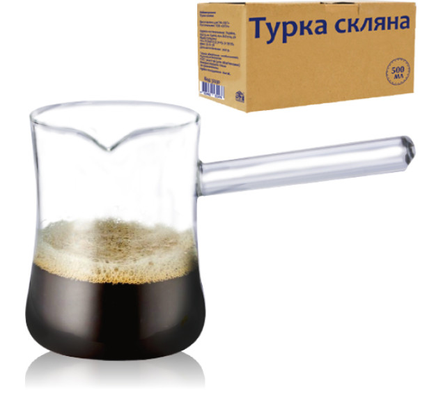 32232 Турка скляна 500мл - фото