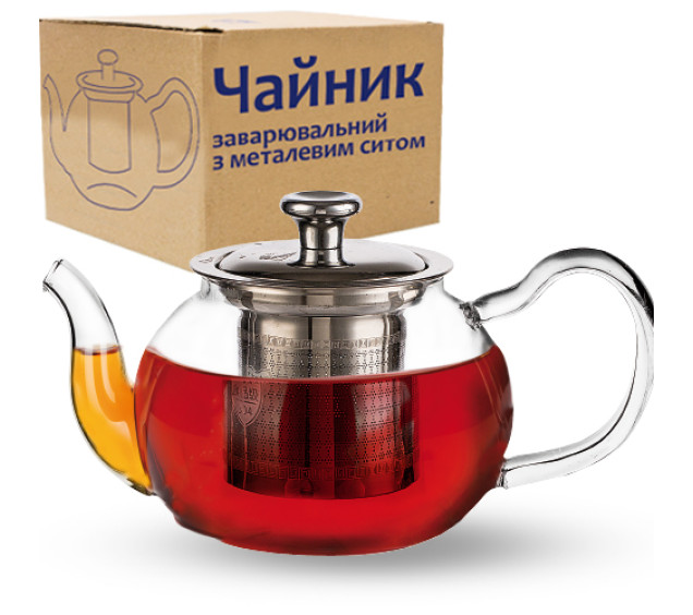 32237 Чайник заварювальний з металевим ситом 580мл - фото
