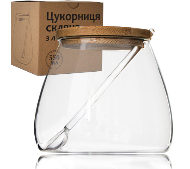 32242 Цукорниця з ложкою 580мл - фото
