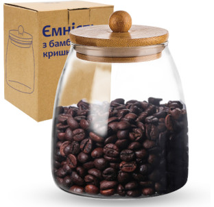 32247 Ємність з бамбуковою кришкою 1л - фото