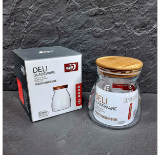 32250 Ємність з бамбуковою кришкою 650 мл - фото