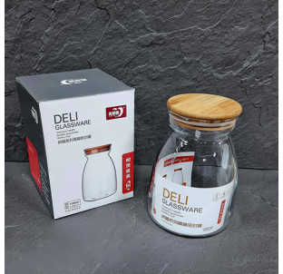 32251 Ємність з бамбуковою кришкою 1,1 л - фото