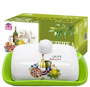 3397-13 Масельничка "Італійські страви" (розмір:13 Х17; h-5,5) - фото