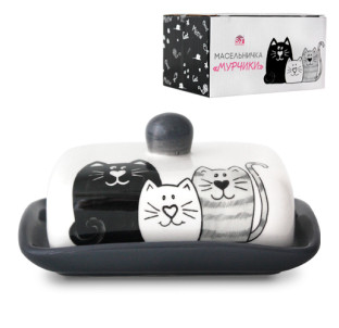 3397-19 Масельничка "Мурчики" (розмір:13 Х17; h-5,5) - фото
