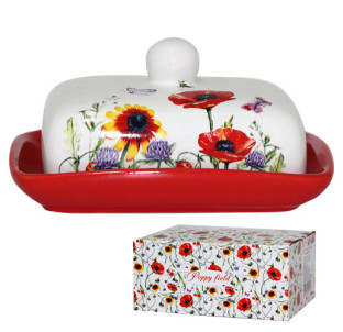 3397-5 Масельничка "Польовий мак" (розмір:13 Х18; h-5,5) - фото