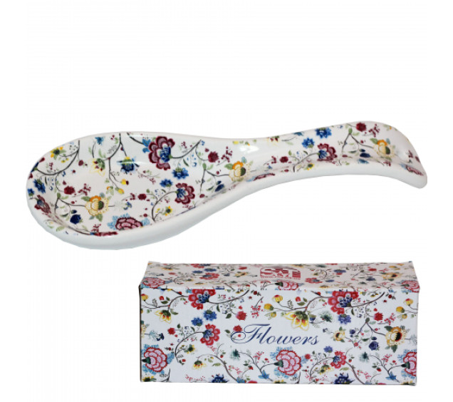 3653-10 Підставка  для ложок "Квітковий шовк" (довжина-23см, h-2,5 см) (60) - фото