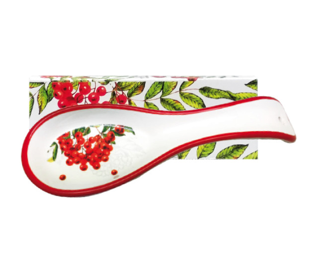 3653-14 Підставка  для ложок "Калина червона" (довжина-23см, h-2,5 см) - фото