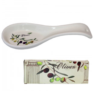 3653-8 Підставка  для ложок "Оливки" (довжина-23см, h-2,5 см) (60) - фото