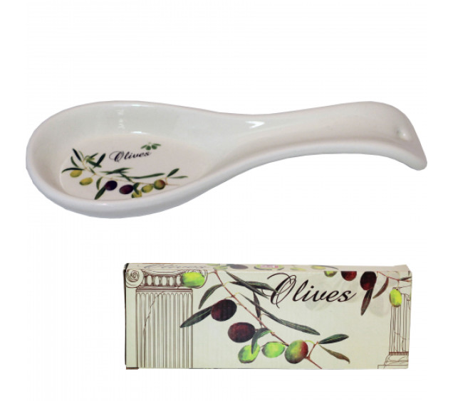 3653-8 Підставка  для ложок "Оливки" (довжина-23см, h-2,5 см) (60) - фото