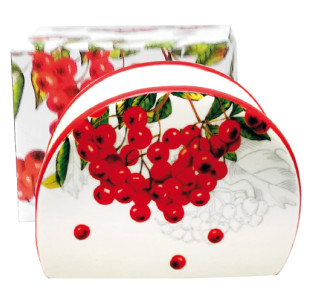 3662-14 Серветниця "Калина червона" (довжина-10см, h-8см) - фото