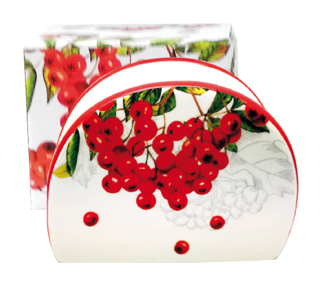 3662-14 Серветниця "Калина червона" (довжина-10см, h-8см) - фото