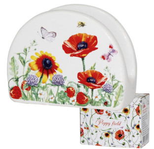 3662-5 Серветниця "Польовий мак" (довжина-9см, h-7см) - фото