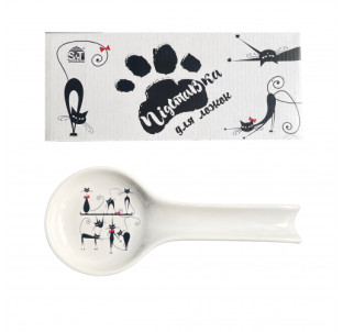 3663-12 Підставка для ложок "Чорна кішка" - фото