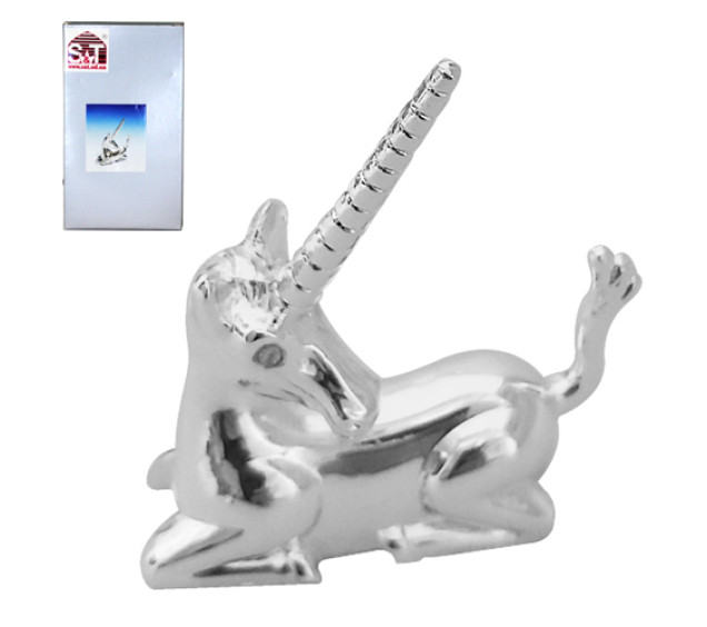 37271 Підставка для прикрас 7*3*6,5см декор Єдиноріг - фото