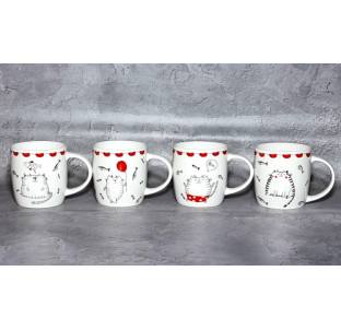 4160-29 Чашка Cat story 360мл - фото