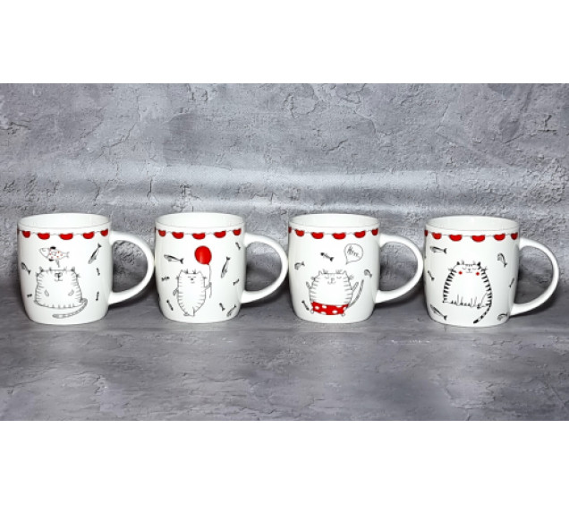 4160-29 Чашка Cat story 360мл - фото