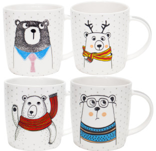 4160-45 Чашка 330мл Bear style - фото