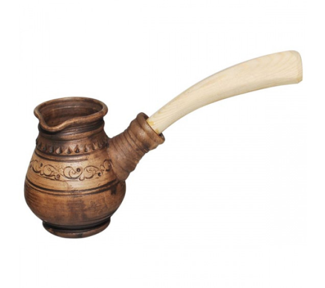 503519 Турка висока Шляхтянська 0,28л з дерев.ручкою - фото