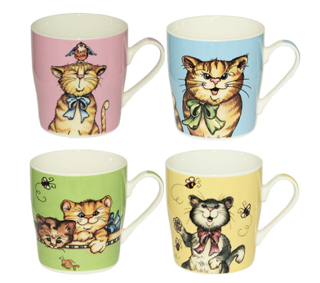 5061 Чашка Веселі коти 280мл - фото