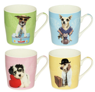 5062 Чашка Кумедні цуценята 280мл - фото