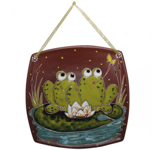 531029 Тарілка кв. м. Жабки 20*20см - фото