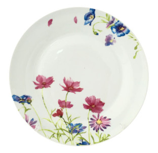 55621 Тарілка 10,5' Рожева квітка - фото