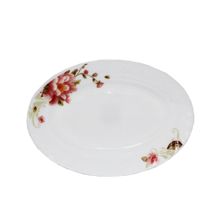 558-11 Блюдо овал 10' Польова квітка 280 - фото