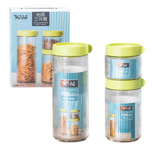 6060-02 Набір ємностей Basic (об'єм: 980мл, 600мл, 300мл) - фото