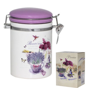 629-6 Ємність для сипучих продуктів 700 мл "Прованс" (d-9,5см, h-11) - фото