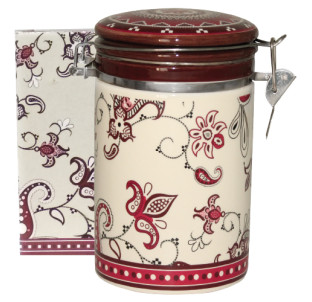 631-15 Ємність для сипучих продуктів 1,2 л. "Орнамент" (d-10см, h-16) - фото