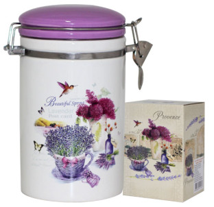 631-6 Ємність для сипучих продуктів 900 мл. "Прованс" (d-10см, h-16см) - фото