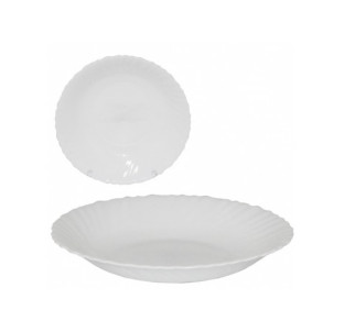 30075-00 Тарілка 8,5'суп Біла D2 - фото