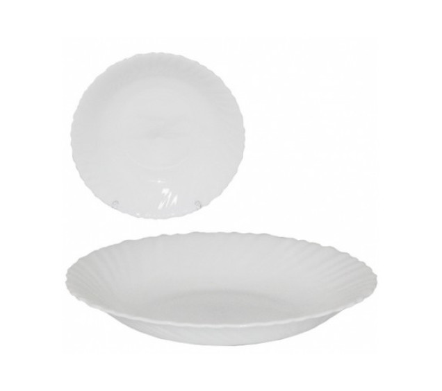 30075-00 Тарілка 8,5'суп Біла D2 - фото
