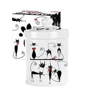 6922-12 Ємність для сипучих продуктів 700мл "Чорна кішка" (24) - фото